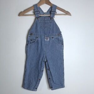 Vintage Levi’s koveralls kids striped denim cotton overalls 24 months